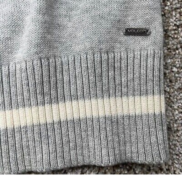 Volcom Varsity Stripe Cardigan Sweater Womens Sz M - Picture 2 of 6